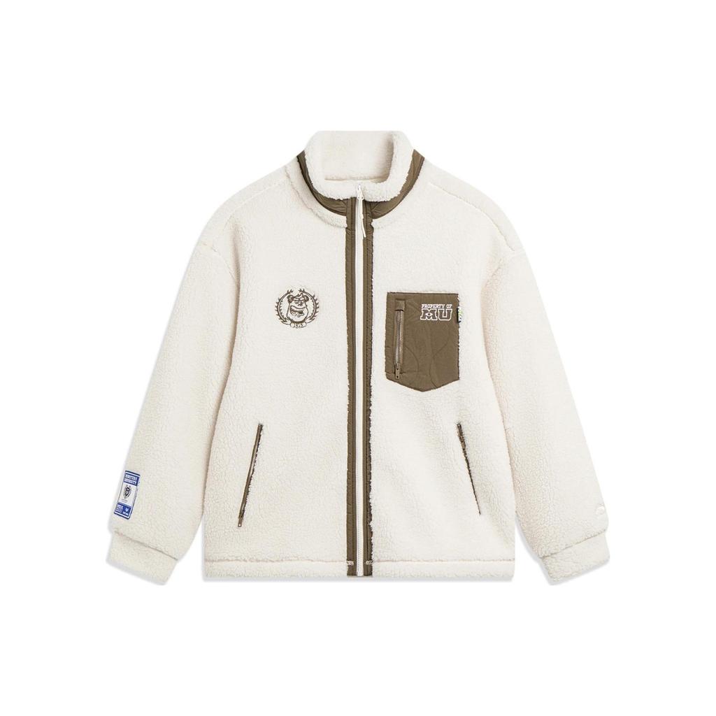 Li Ning x Disney Velvet feel Coat Men's Ecru AFDT655-3