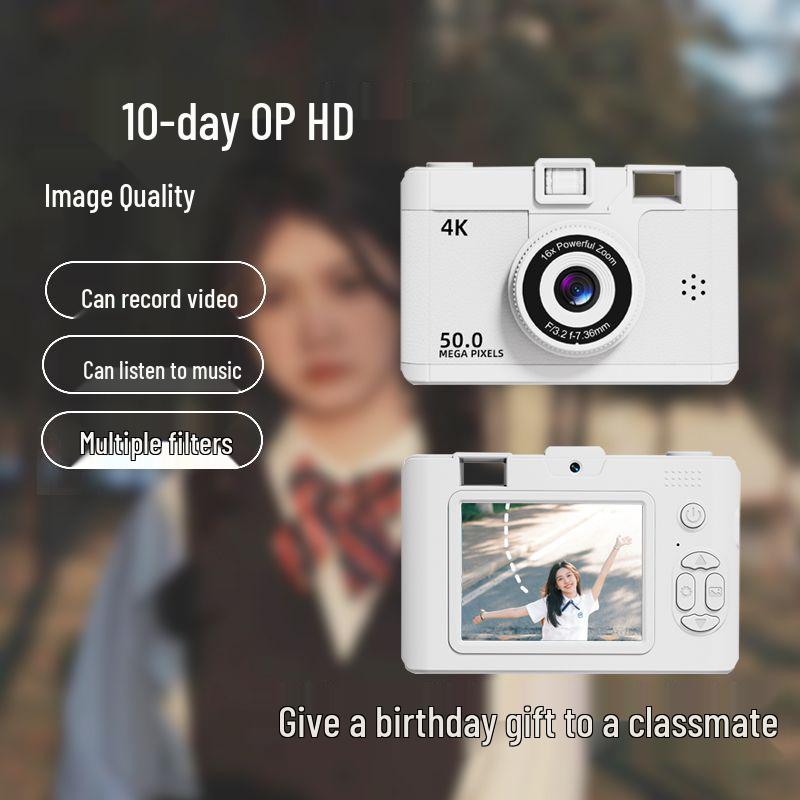 9800W Retro Digitalkamera mit Dual-Objektiv: HD-Foto & Video für Studenten