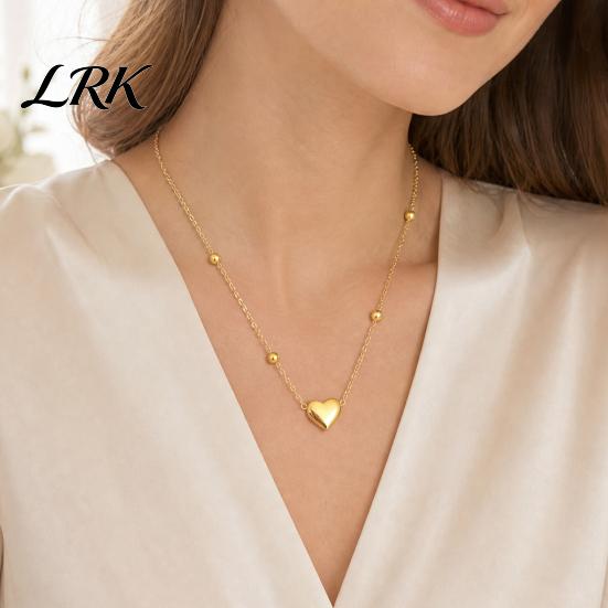 High-quality Pendant Heart Charm Necklace, Women Love Golden Minimalist Necklace Dainty for Daily Wear Work Party Durable Fashion Jewelry