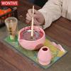 1-5 Adet Seramik Kase, Bambu Matcha Çırpıcı ve Çay Kaşığı ile Japon Matcha Seti Çay Severler İçin Hediyeler Çay Yapma Aletleri Aksesuarları