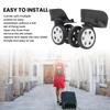2 Pcs Silent Shock Absorbing Luggage Wheels Double Row 360 Degree Rotating Universal Wheels Matching Screws