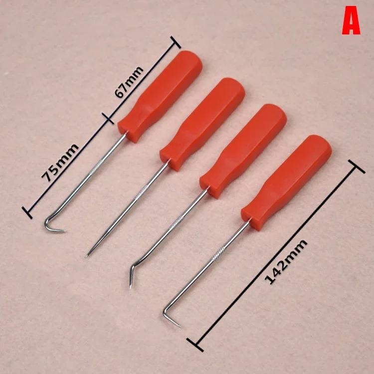 4Pcs/set Portable Pick and Car Hook Oil O Ring Seal Remover Auto Disassembly Accessories Pick Set Craft Hand Removal Tool