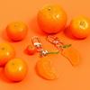 Tangerine Keychain Fruit Bag Backpack Keyring Friendship Couple Friend