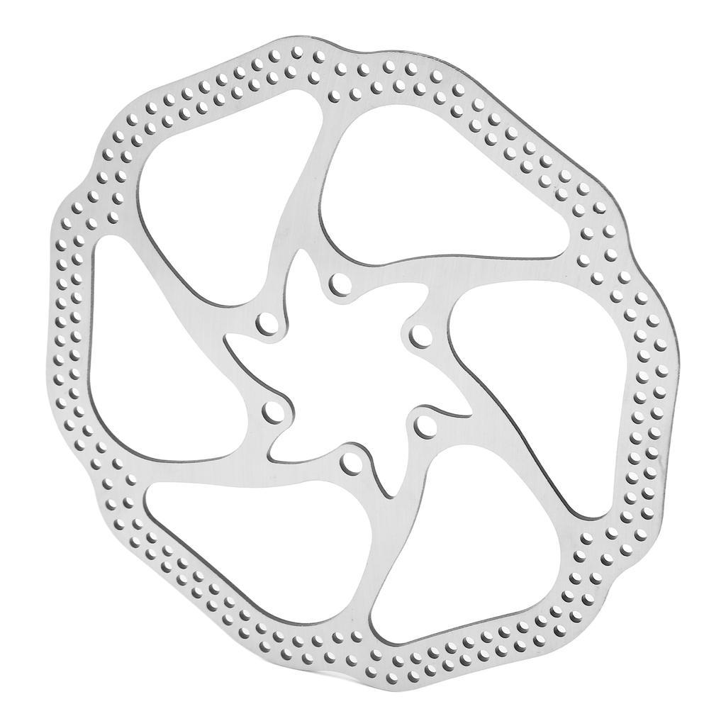 160mm Bike Disc Brake Rotor 6 Holes Stainless Steel Bicycle Disc Brake Rotor for Road Bike Mountain Bike BMX MTB