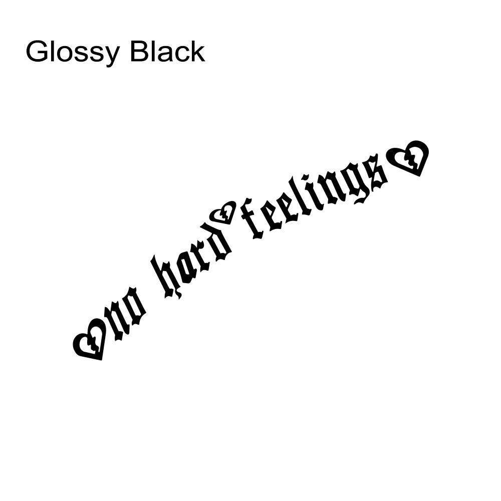 55x10cm No Hard Feelings Universal Car Windshield Stickers Auto Body Rear Window Decor Vinyl Film Decals Car Tuning Accessories