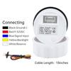 0-190ohm 52mm Holding Tank Gauge with Flash Alarm 150~550mm Sewage Level Sensor HTG Waste Level Meter Waterproof Car Boat