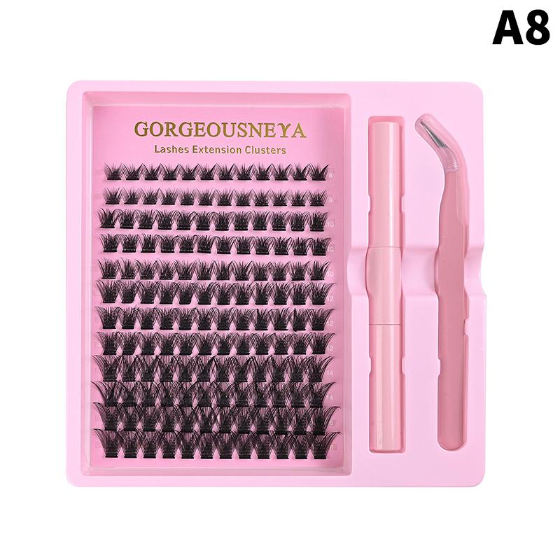Lightweight Cluster Lash Kit 30D 40D 50D 60D Natural Eyelash Extensions Segmented Volumizing Lashes for Daily Wear Home Use