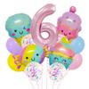 New Candy Ice Cream Balloon Set Baby Birthday Party Photo Props 32-Inch Pink Digital Scene Arrangement