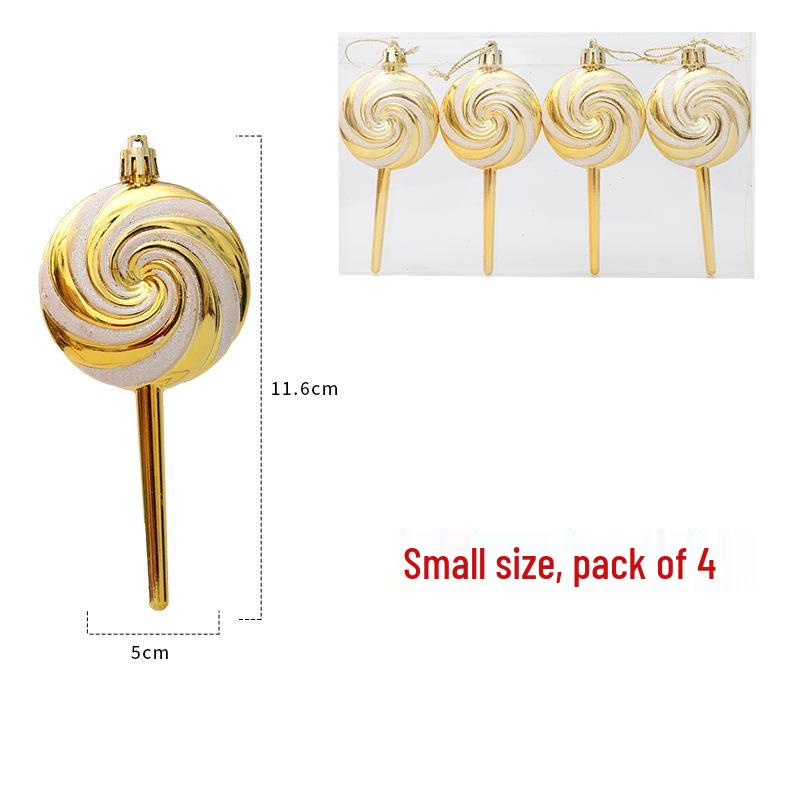 Red and White Spiral Candy Cane Christmas Tree Decorations