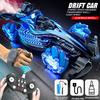 2.4G Rc Spray Drift Stunt Car 4Ch Lights Sound Effect Dual Remote Control High Speed Vehicle Competitive Game Kids Toys Boy Present