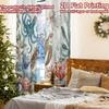2pcs, 2D FLAT PRINTING Curtains (Without Rod) Ocean Harmony(1) Christmas Holiday Curtains with Digital Printing Yarn Curtains