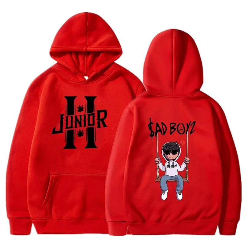 Spring Men's Hoodies Junior H Sad Boys Harajuku Girls Hip Hop Pullover Fancy Music Gift Casual Loose Comfortable Sweatshirt