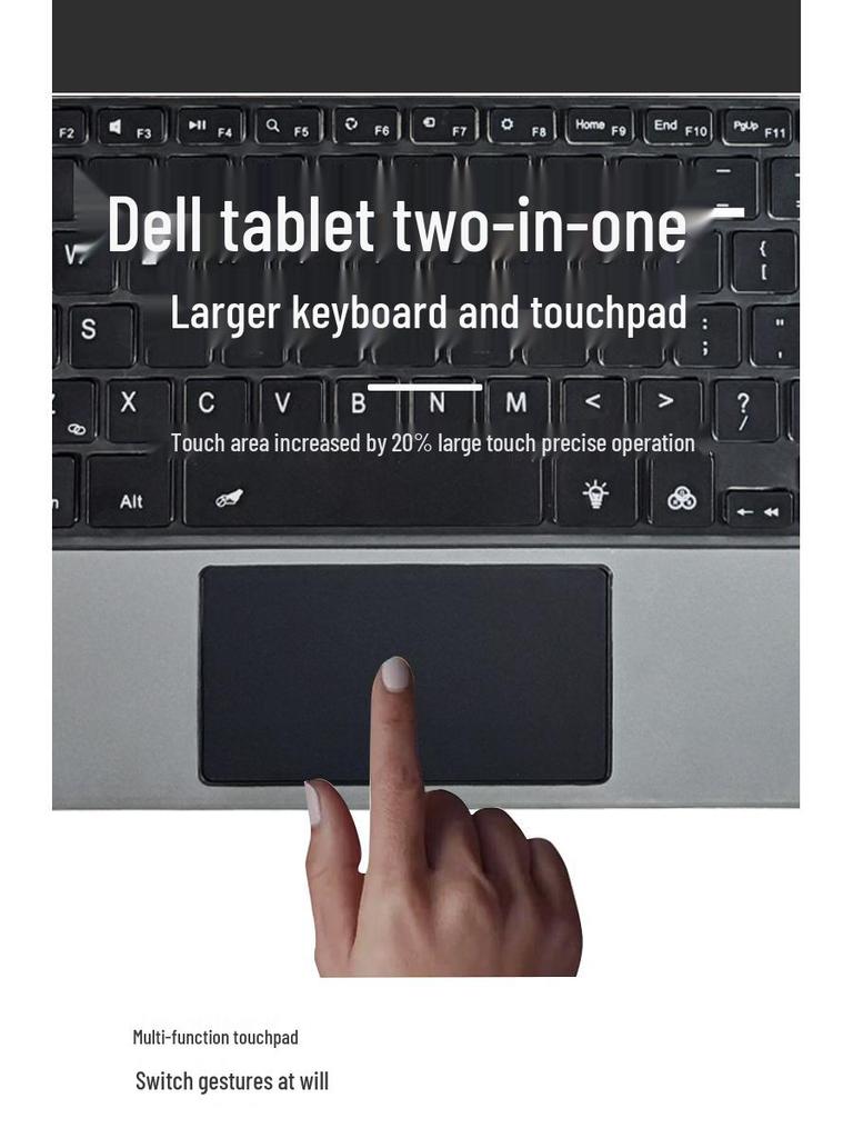 Dell 7320/K19M Backlit Wireless Keyboard Cover with Touchpad for Tablets