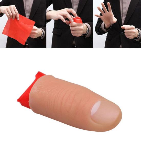 Magic Thumb Tip Trick Rubber Close Up Vanish Appearing Finger Hanky Trick Prop