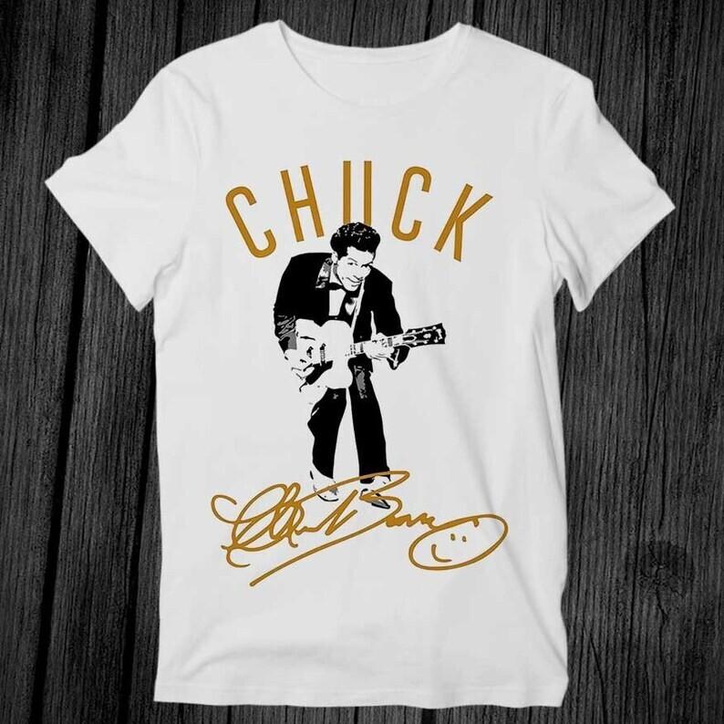 Vintage Chuck Berry Go Go Go Heavy Cotton White S-234XL Unisex Shirt CM238 Unisex T-Shirt XXXL