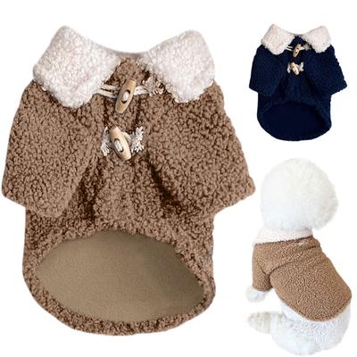 Dog Clothes Cute Puppy Coat Clothing Soft Warm Pet Lamb Fleece Jacket Winter Costume For Small And Medium Dogs Chihuahua Teddy