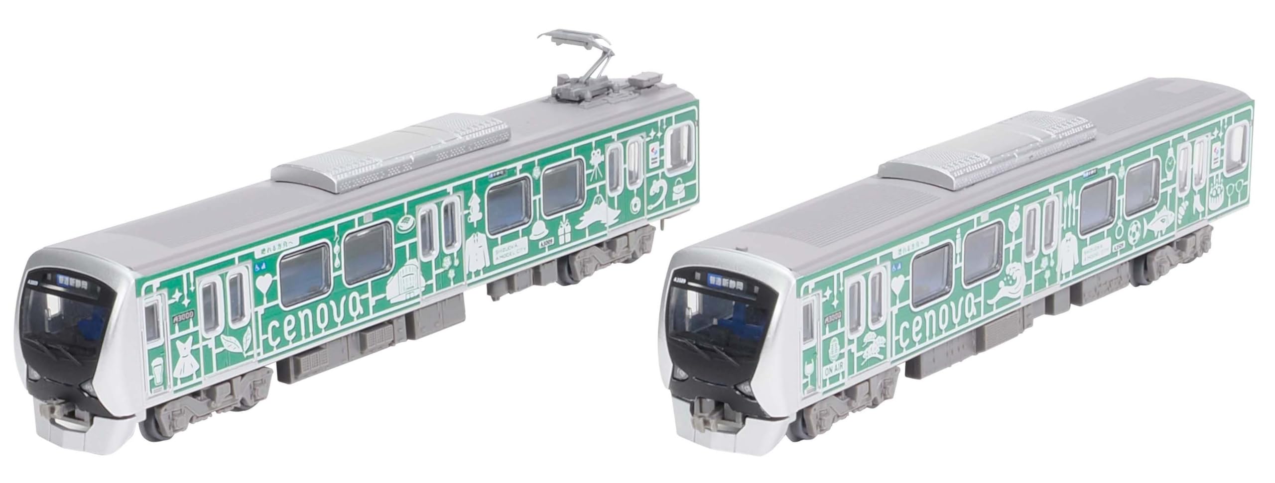 

TOMYTEC Railway Collection Tetsukore Shizuoka Railway A3000 Series CENOVA TRAIN Set J Diorama Supplies 337652 2-Car