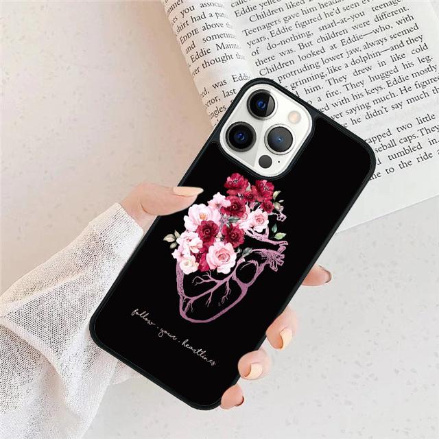 Human Heart Anatomy Phone Case For For iPhone 17 Air 16 15 11 12 13 14 Pro Ma Plus coque