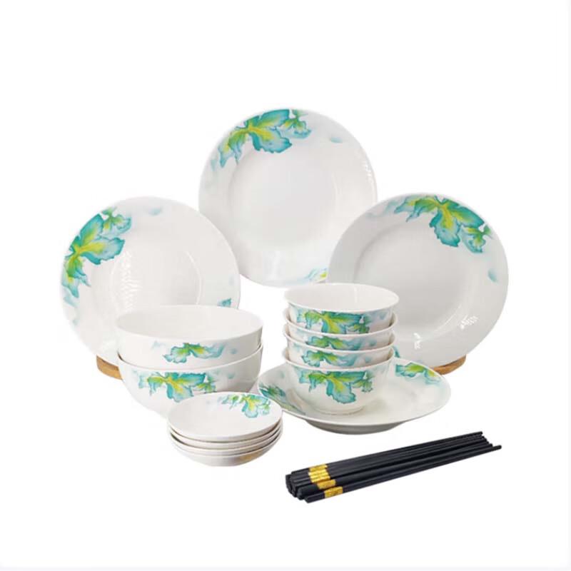 Weidu Shuiyun Blue and White 20-Piece Dinnerware Set