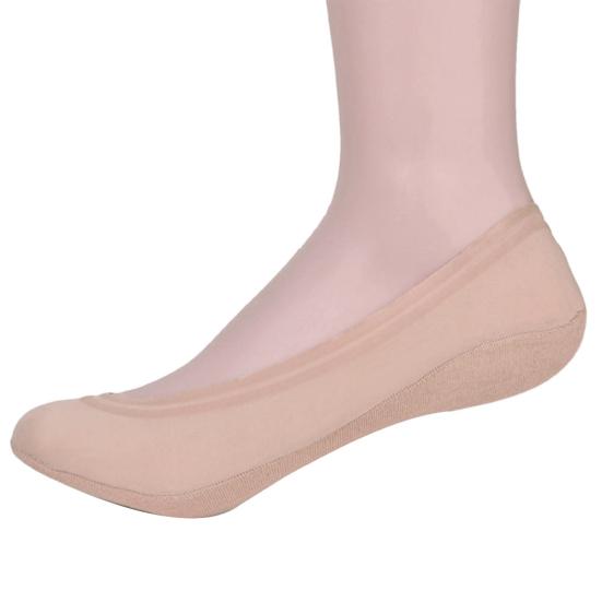 Women Low Cut Solid Color Invisible Trainer Ballerina Footsies Soft Boat Socks