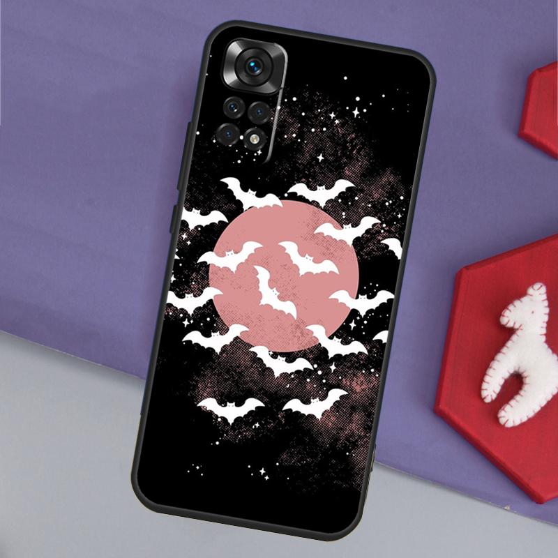 Gothic Horror Bats Full Moon Funda For Xiaomi Redmi Note 14 13 12 11 Pro 9 10 9S 10S 11S 12S Redmi 14C 10C 12C 13C Case