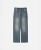 247Silijeu Semi-Wide Straight Denim Indigo