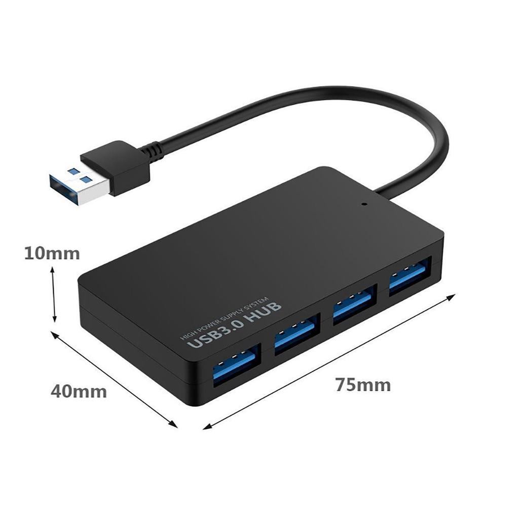 USB 3.0 Hub Splitter with 4 Ports for Computers