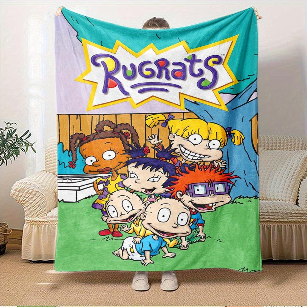 

1pc Rugrats,babies,cartoonDigital Print Fleece Blanket - Contemporary Style, Suitable for All Seasons, Perfect for Home, Travel, or Camping 150x180cm
