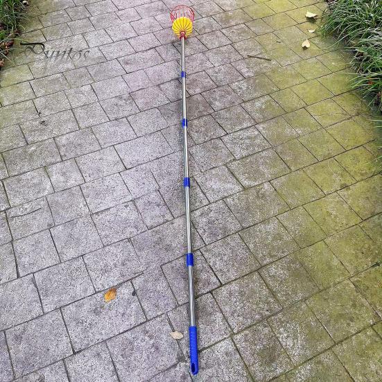 Fruktplockarstång Teleskopisk skarvbar stång med korg Metall Utdragbar plockstång Trädgårdsredskap för att skörda äpplen Apelsiner Avokado från High