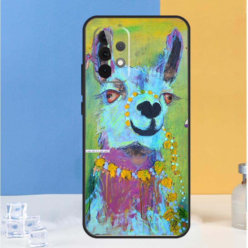 Cartoon Alpaca Llama For Samsung Galaxy A05 A06 A13 A33 A53 A36 A26 A16 A54 A34 A14 A32 A52 A55 A35 A15 A56 Case