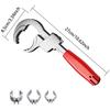 1-piece pipe wrench large opening bathroom wrench multi-purpose plumbing tool can adjust and repair water pipes and pipes