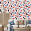 Colorful Kittens Wallpaper in Scandinavian Style for Living Room and Bedroom 50x1000