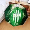 Saint-etienne Football Club Automatic Folding Umbrella - 8-Rib Travel Umbrella with Auto Open/Close & Portable Gifts for holidays or birthdays