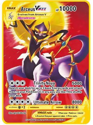 Pokémon Vmax Pokemon Cards Vstar GX V English Metal Card Anime Charizard Mewtwo Blastoise Shiny Letters Game Collection Card Toy