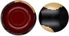 Nakatani Brothers Company Yamanaka Lacquerware Fukuume Plum Blossom Bonbon Case, Black with Red Interior, Colored Light, 33-4616
