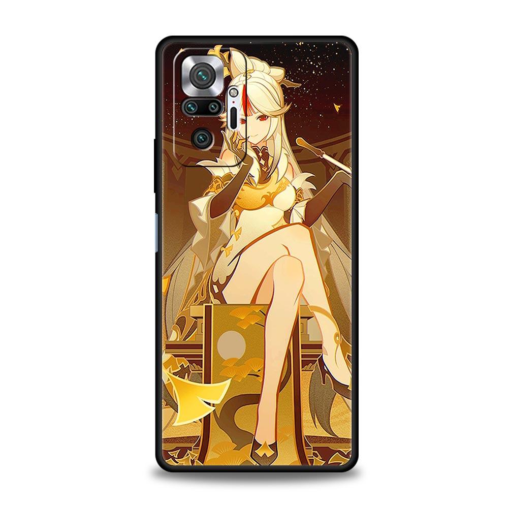 For Redmi 10C Cases Funda Genshin Impact Soft Phone Case For Xiaomi Redmi Note 12 11 9S 9 8 10 Pro Plus 7 9T 8T 9C 9A 8A Cover