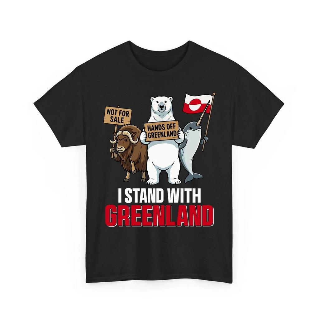 Ich stehe zu Grönland Shirt Kalaallit Grönländer Unterstützung, Widerstand Protest T-Shirt