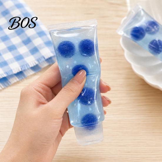 Tragbarer Stressball Zahnpasta-Tube Spielzeug, Langsam aufsteigender klarer Quetsch-Entspanner Angstreduzierung Handübung Entspannungsspielzeug für Zuhause