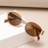 Fashion Metal Small Frame Oval Sunglasses New Women'S Summer Sunscreen Photography Eyeglasses Men Eyeglass Uv400