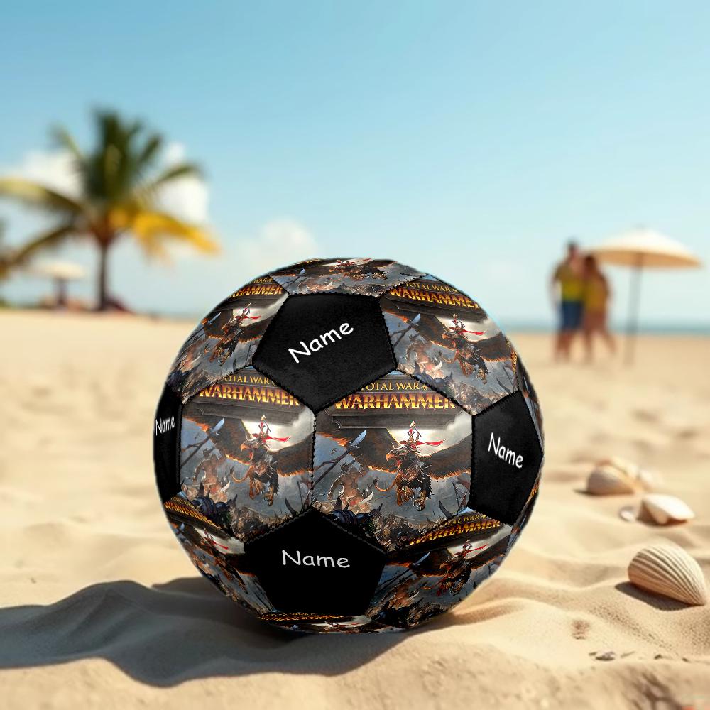Custom Name Total War Theme Size 5 Soccer Ball, Suitable for Both Indoor and Outdoor Matches, a Gift Suitable for Everyone.