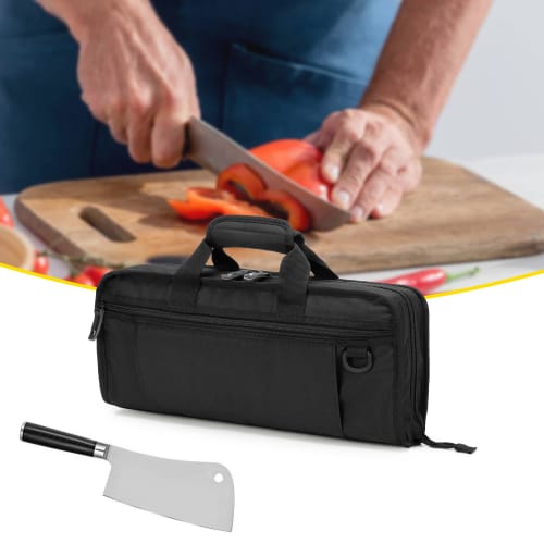 SAMDEW Knife Case, Holds 17 Knives, Portable Knife Bag, Knife Storage Case