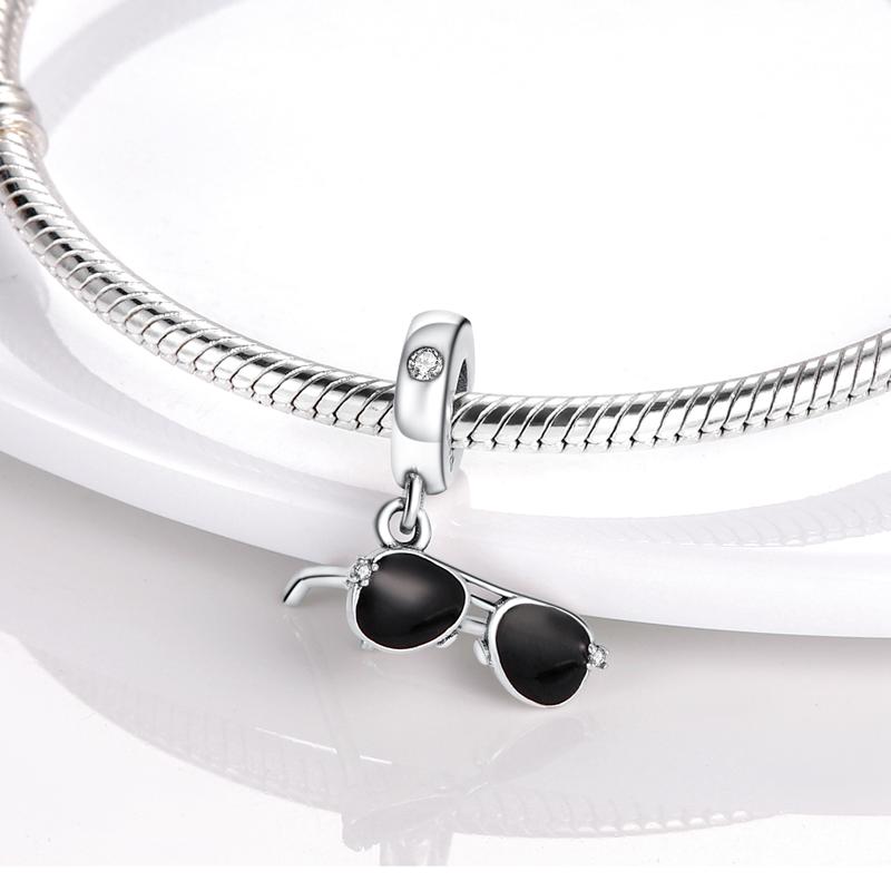 Summer Sunglasses Pendants copper Plated Compatible With Authentic Charm Bead Charms Bracelets Bead Charms Jewellery Diy Gifts Ideal For Women