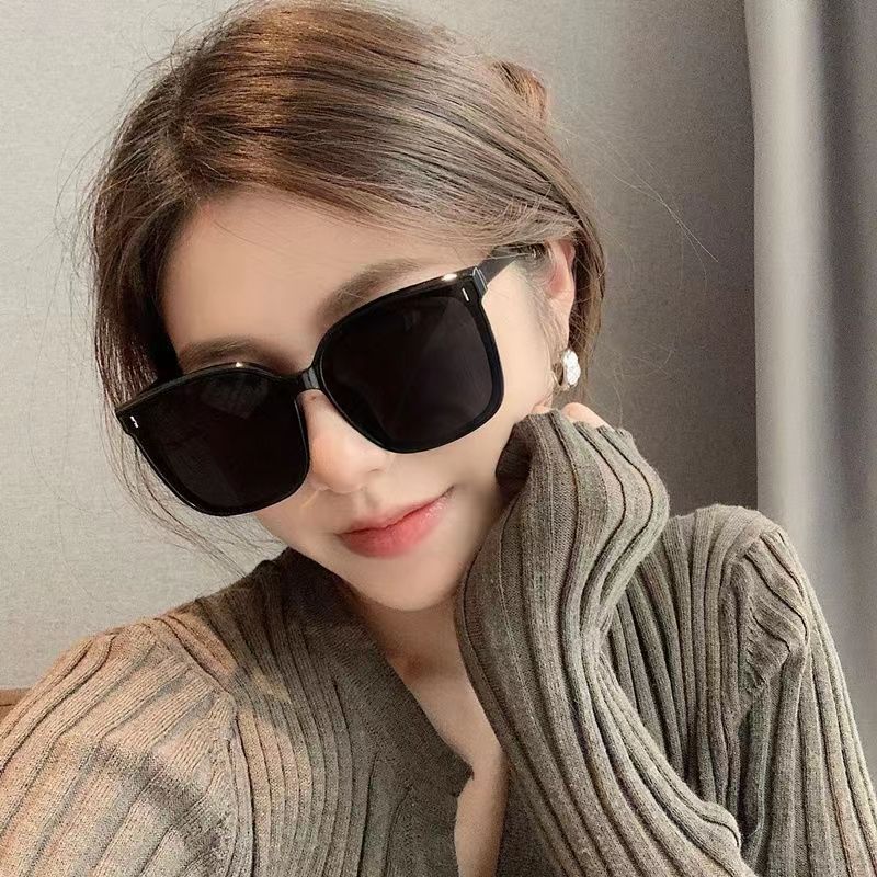 Okulary przeciwsłoneczne damskie High-End Sense Big Face Thin Snow Winter Okulary przeciwsłoneczne z filtrem UV Męskie okulary w białej oprawie