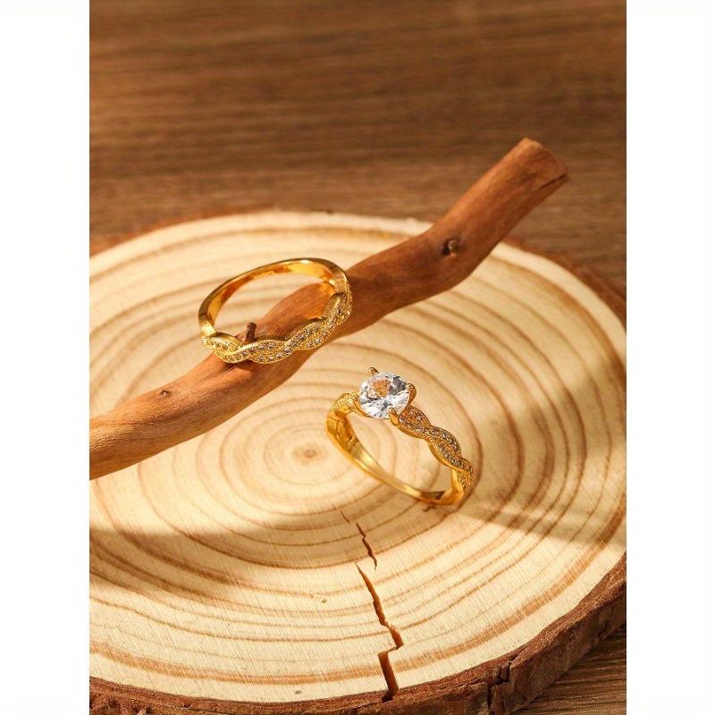 Woven Ring, Suitable for Valentine's Day, Thanksgiving, Christmas and Other American Holidays, Unique Twist Design