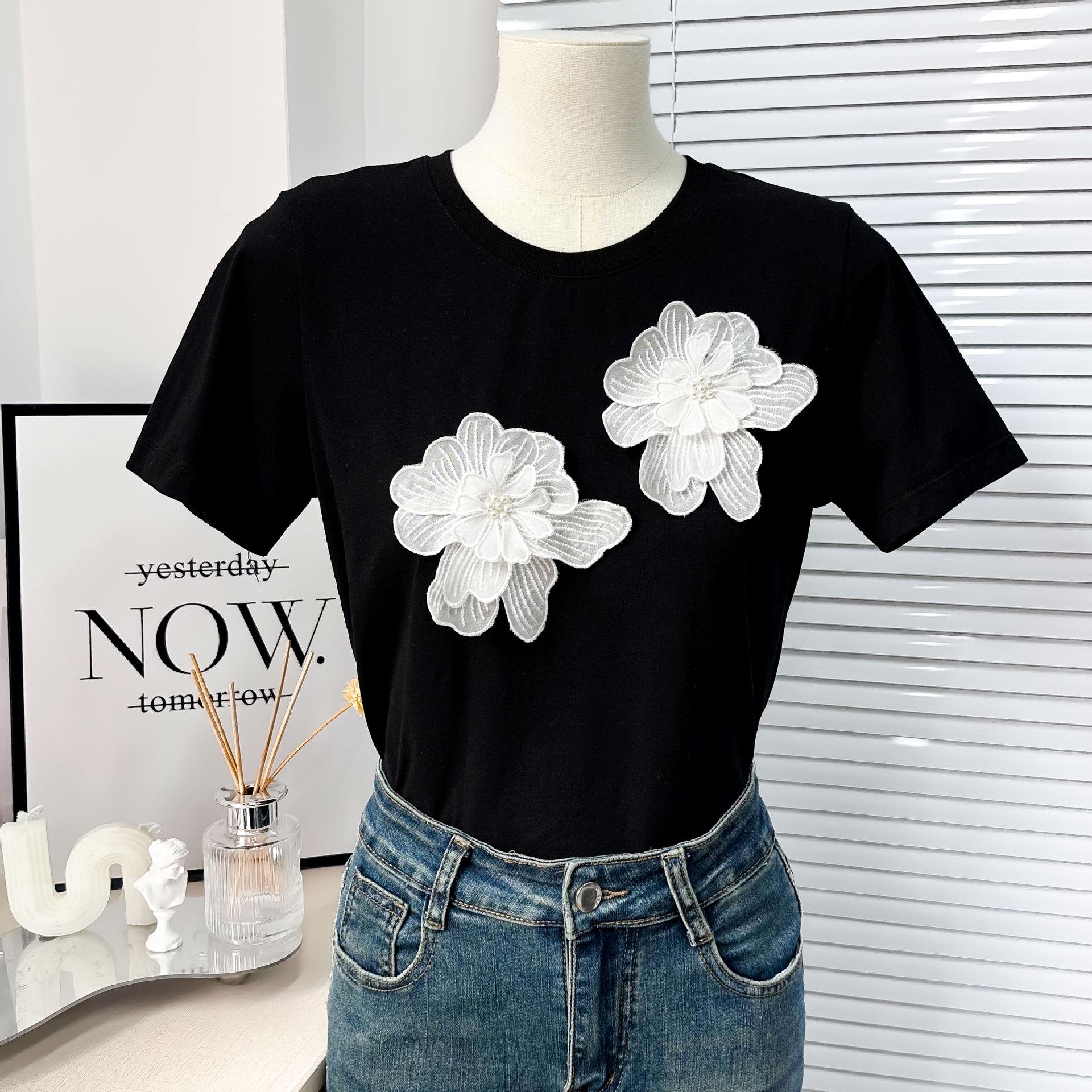 

2025 Вышитая цветочная многослойная нашивка на воротник-корсаж с бисером