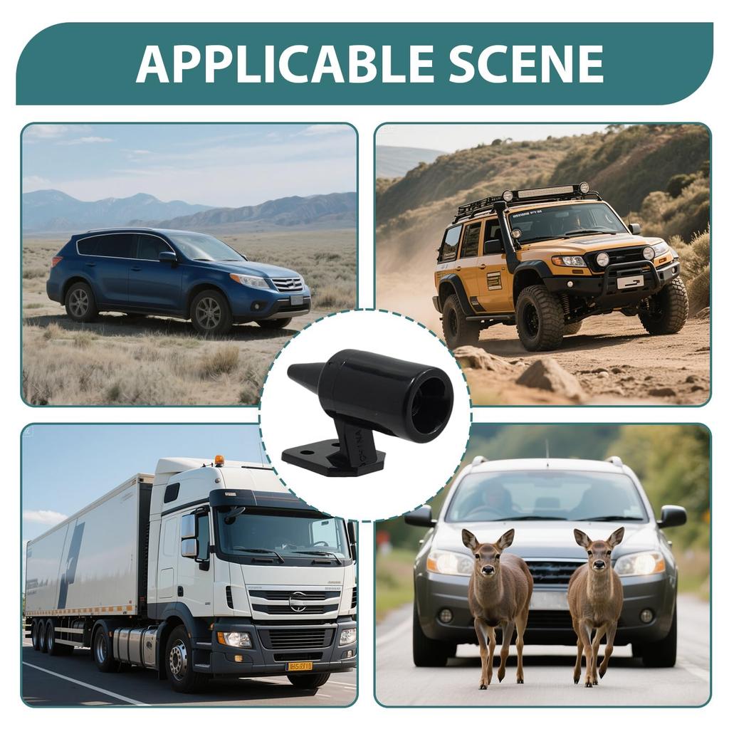 4Pcs Anti Collision Siren Deer Repeller Wildlife Repel Warn Device for Vehicle Field Drive Animal Warn Whistles Alert Equipment