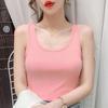 Simple and Chic Women's Plus Size Slim Fit Solid Color Tank Top for Spring and Summer - Wear As a Base or Outer Layer, Threaded Spaghetti Straps