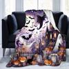 1pc Halloween Print Throw Blanket, Soft Cozy for Sofa or Bed, Spooky Decor for Home, Party or Holiday Gift