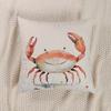 Pc Fashion Watercolor Crab Pillow Cover Marine Animal Theme Square Cushion Case Ideal for Home  Office Decor