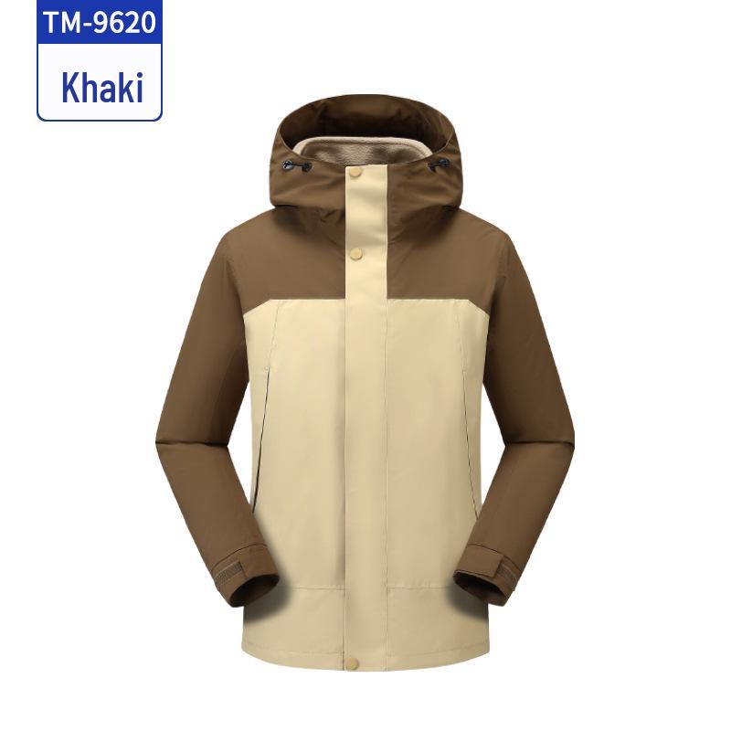 Custom Autumn/Winter Three-in-One Graphene Self-Heating Windbreaker with Embroidery